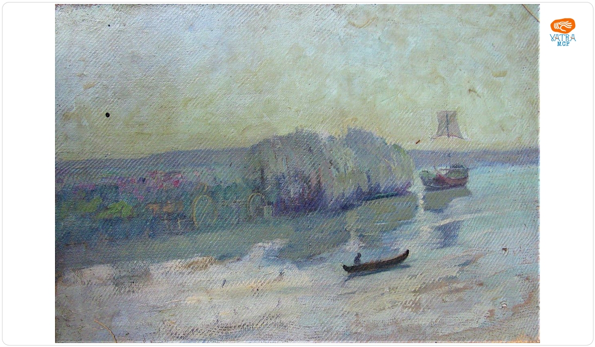 Alexandru Carol Satmary — Barcă pe fluviu