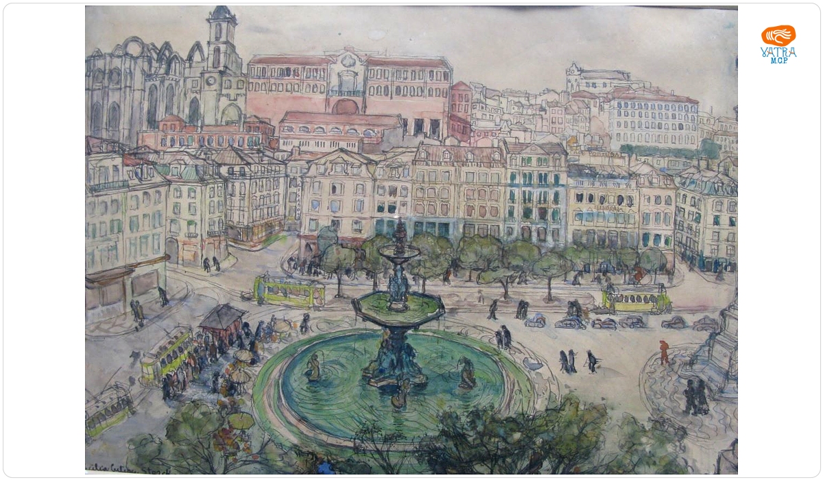 Piața Rossio din Lisabona
