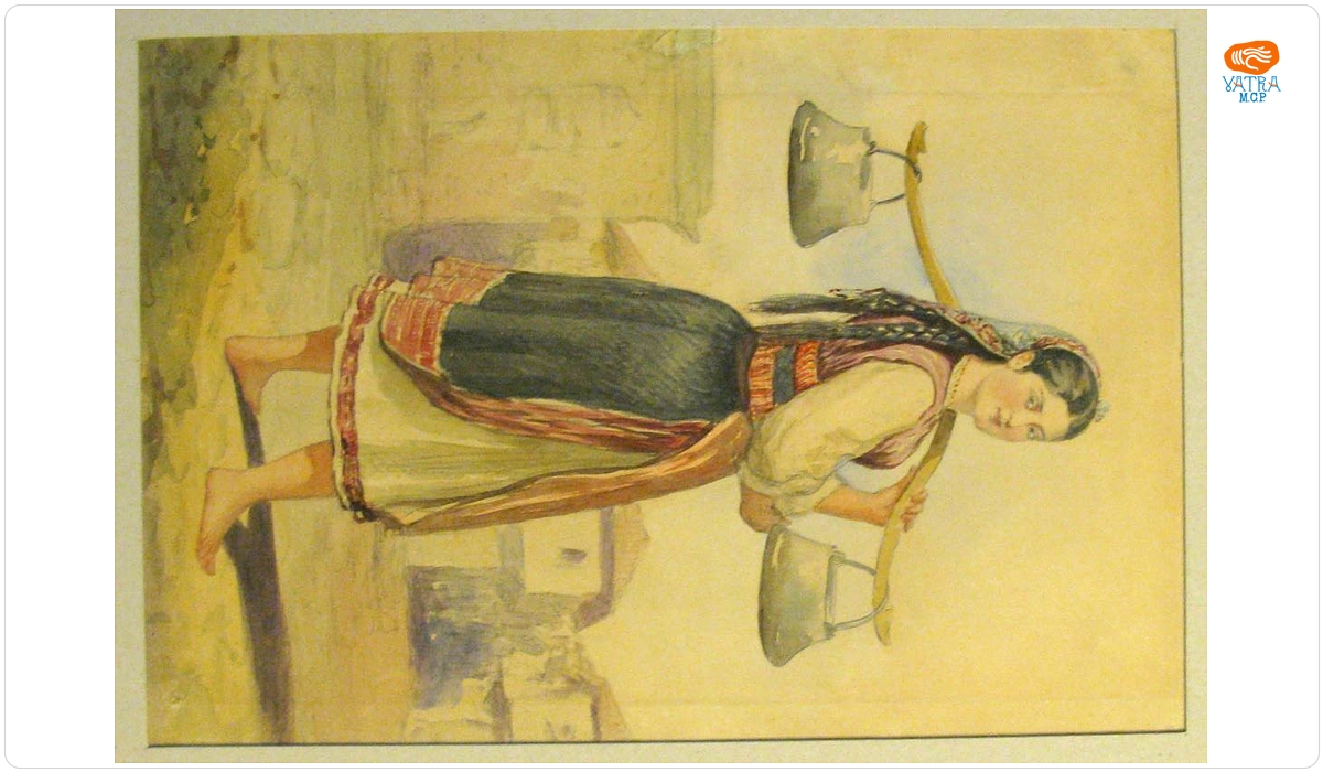 Costum feminin de pe malul Dunării