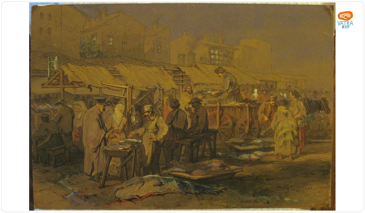 Amedeo Preziosi — Hala de pește din București