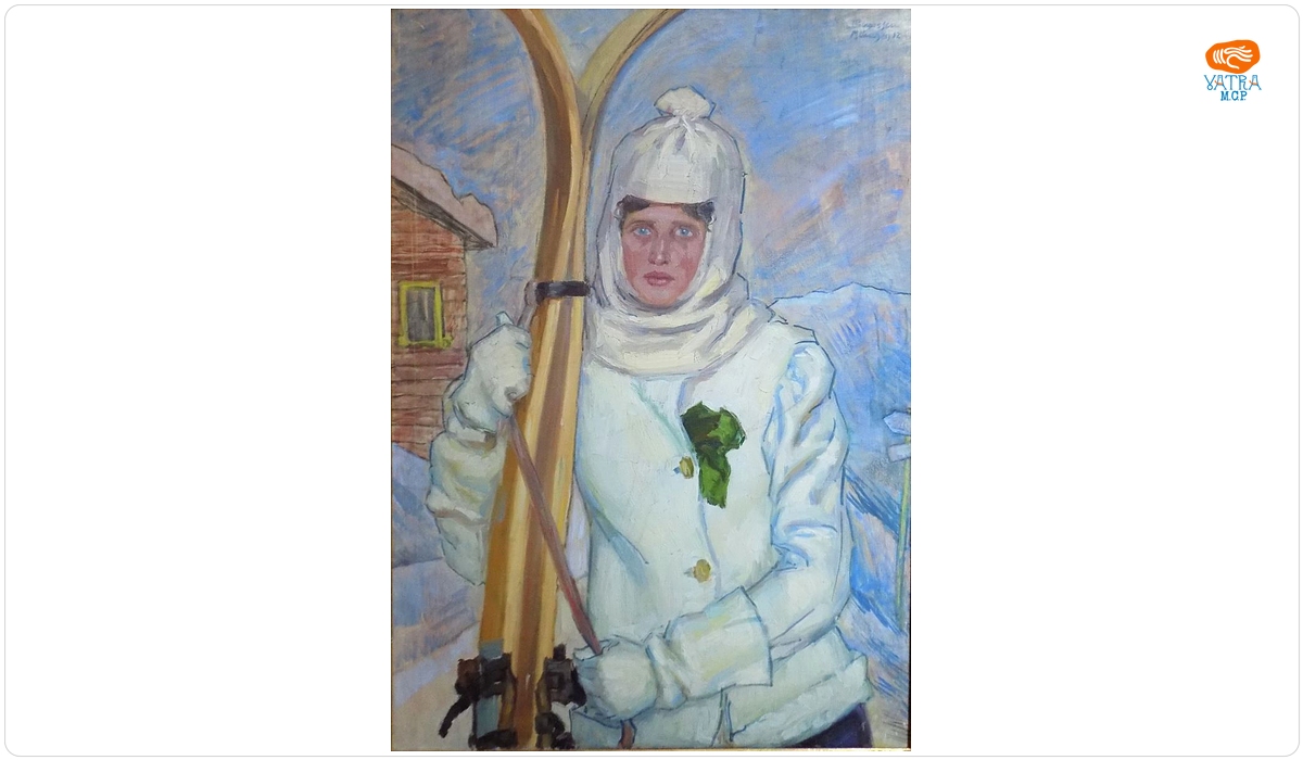 Sportivă cu schiuri