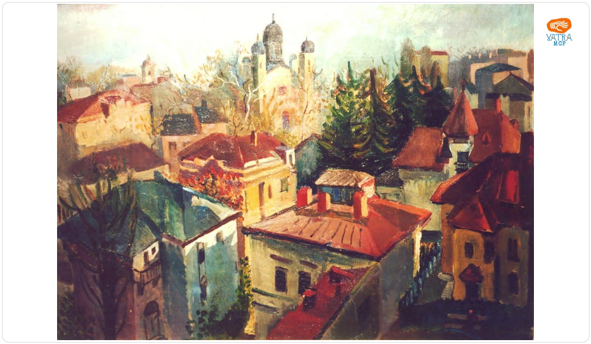 Peisaj bucureștean (Vedere spre Biserica Domnița Bălașa)