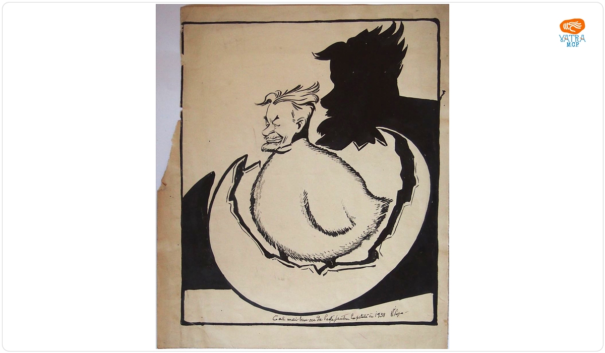 Victor Ion Popa — Caricatură Dem. Dobrescu