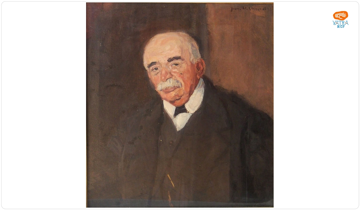 Portret al lui L.Kugel, profesor de oftalmologie la Școala Română de Medicină