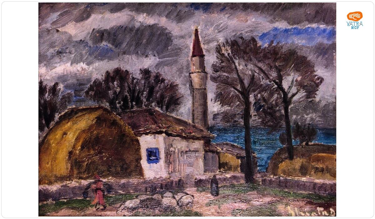 Dumitru Ghiață — Peisaj cu moschee