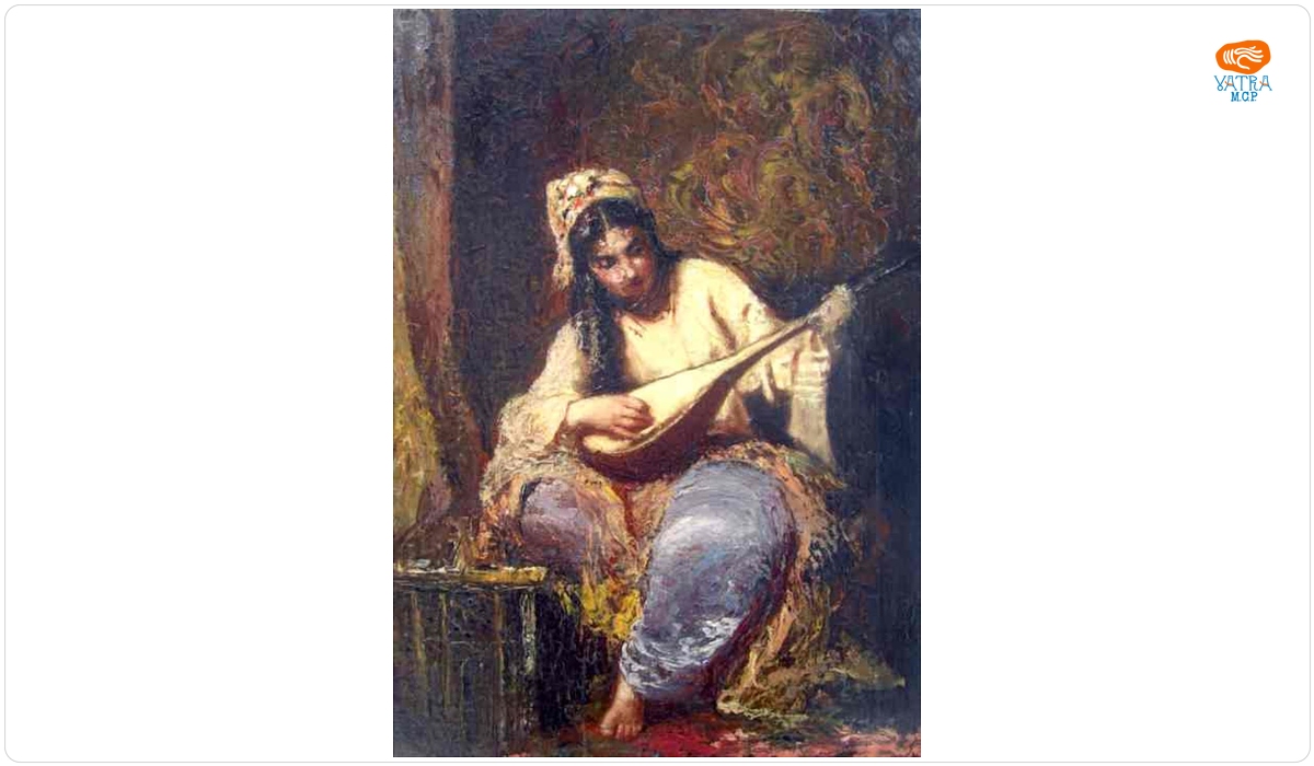 Odaliscă cu mandolină