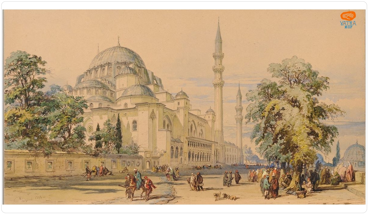 Piață la Constantinopol (Moscheea Süleymaniye)