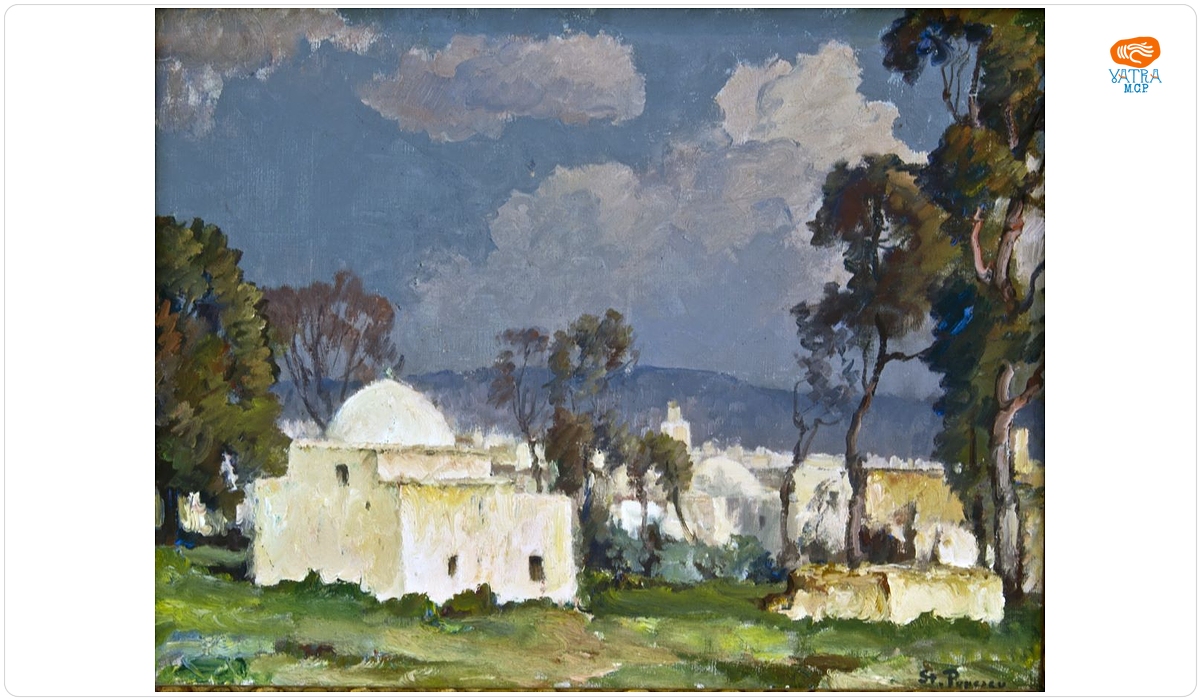 Peisaj în Maroc. Cimitir