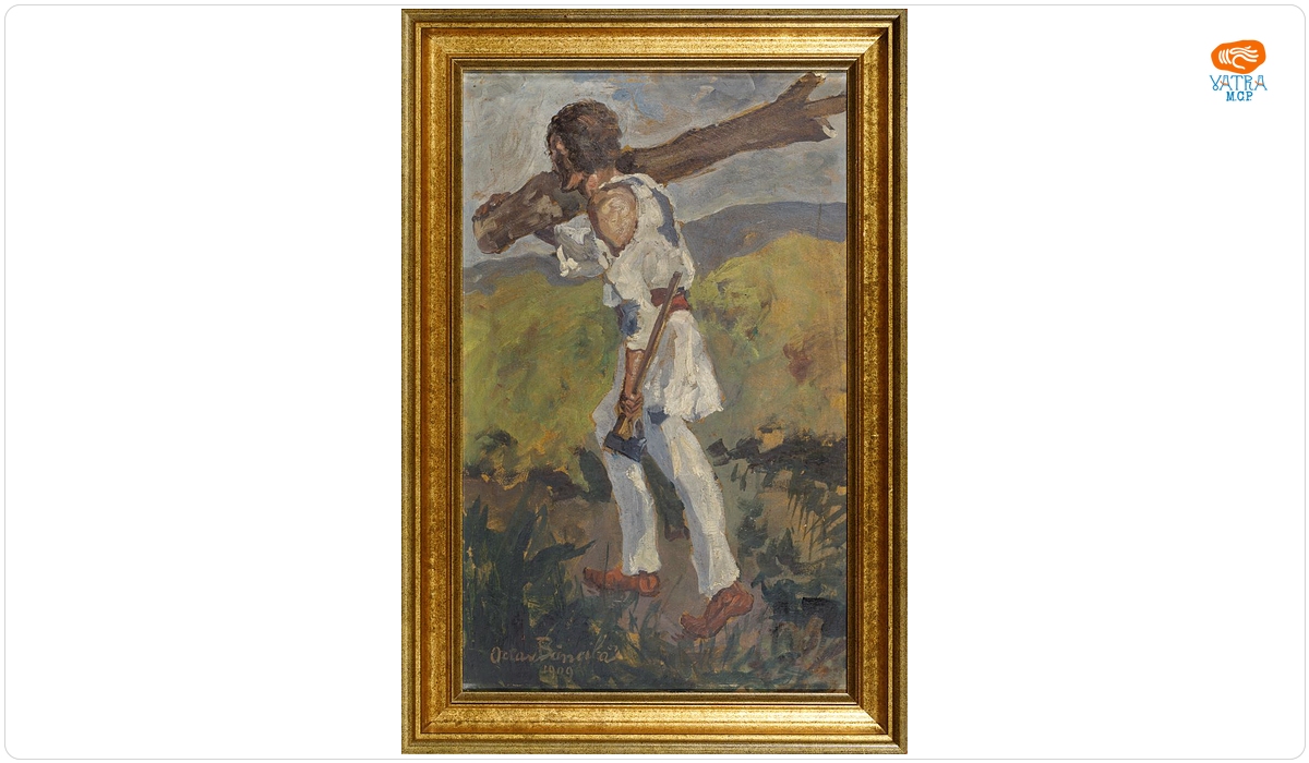 Octav Băncilă — Tăietor de lemne