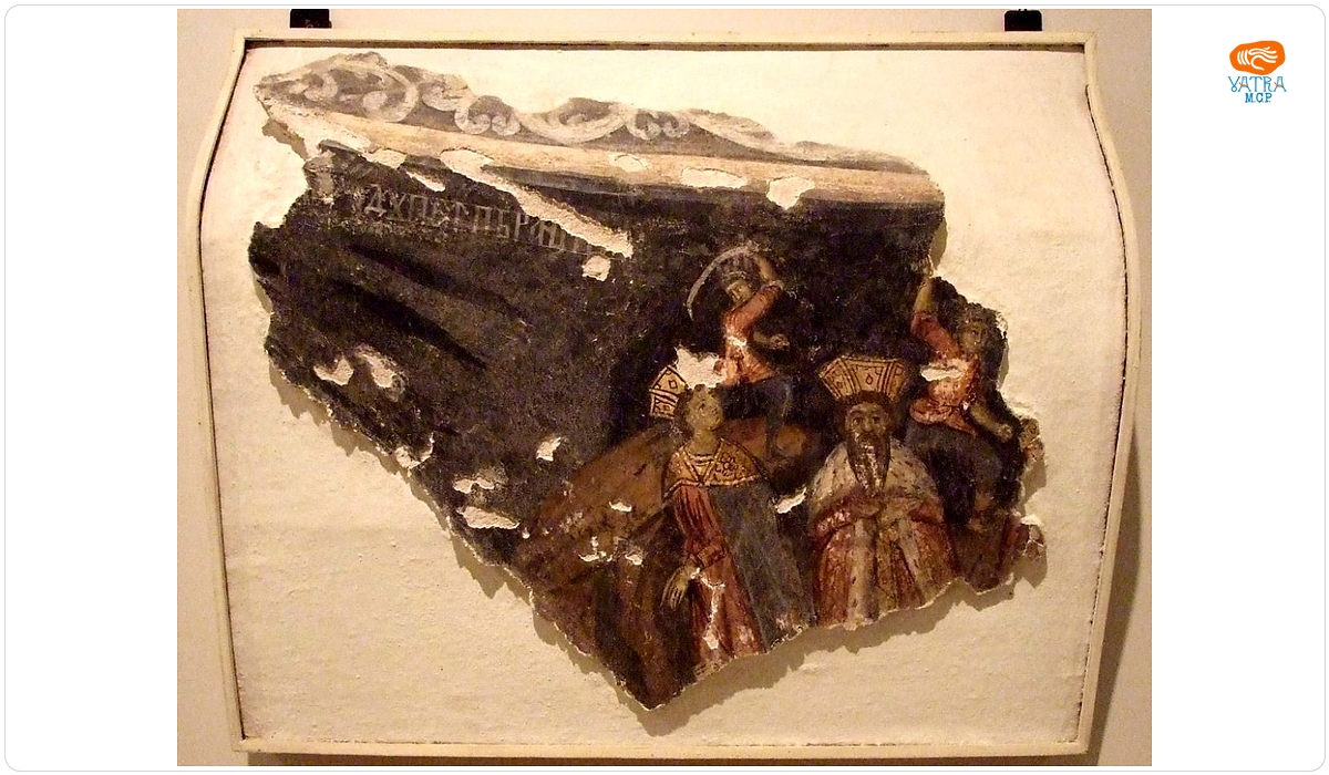 Martiriu - pictură murală religioasă (fragment)