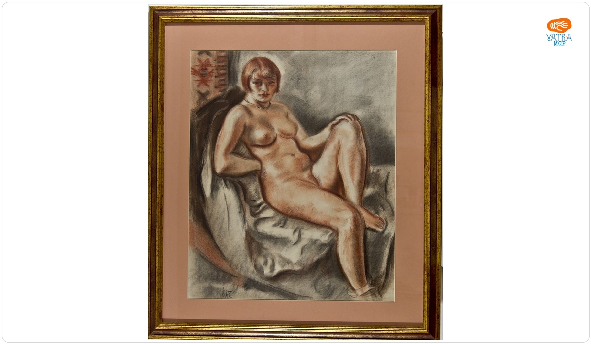 Femeie pe canapea (Nud)