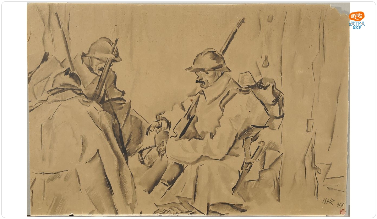 Soldați în tranșee