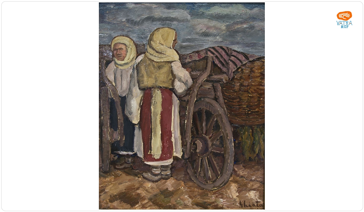 Dumitru Ghiață — Lângă car