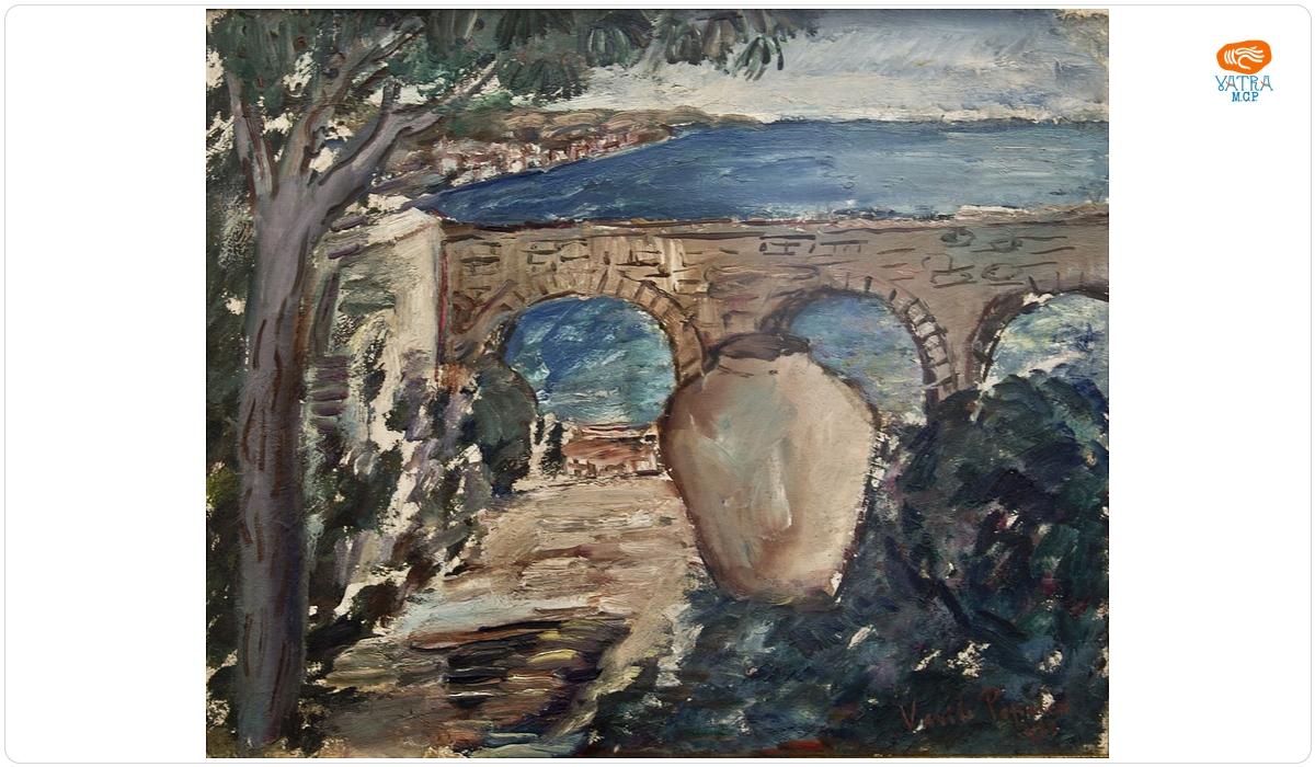 Vasile Popescu — Digul parcului (Curtea palatului la Balcic)