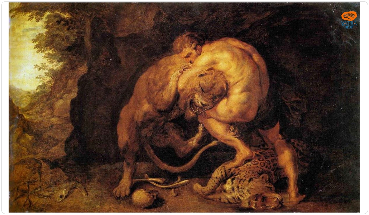 Peter Paul Rubens — Lupta lui Hercule cu leul din Nemeea