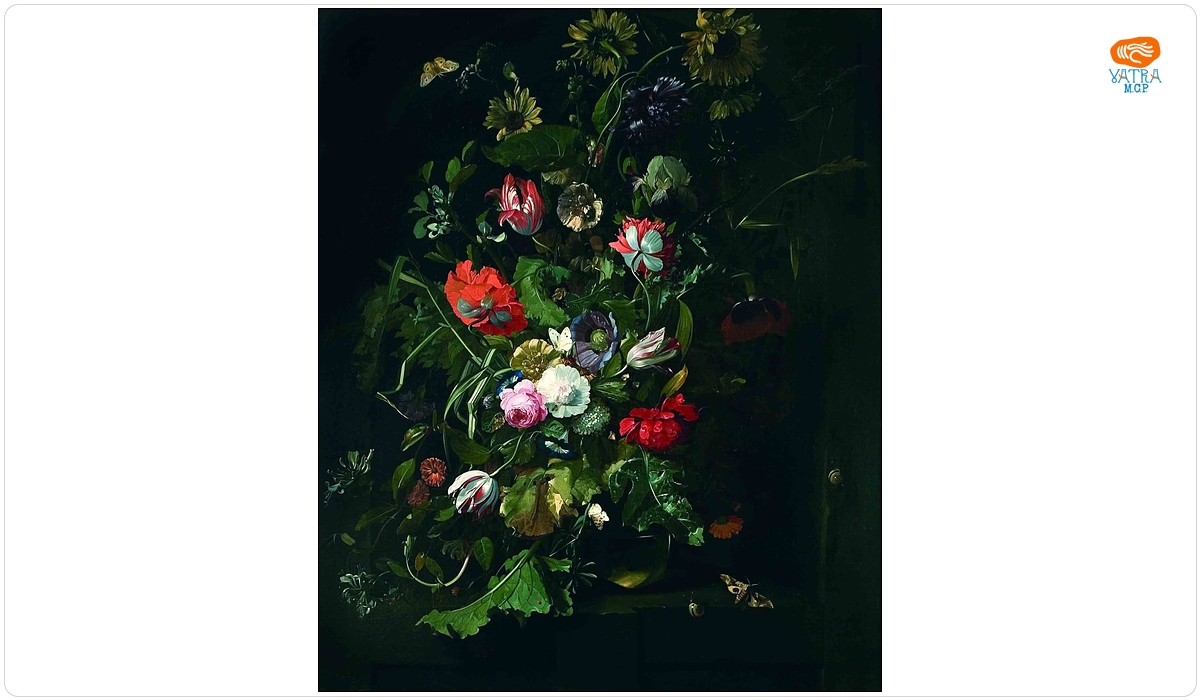 Buchet de flori într-un vas