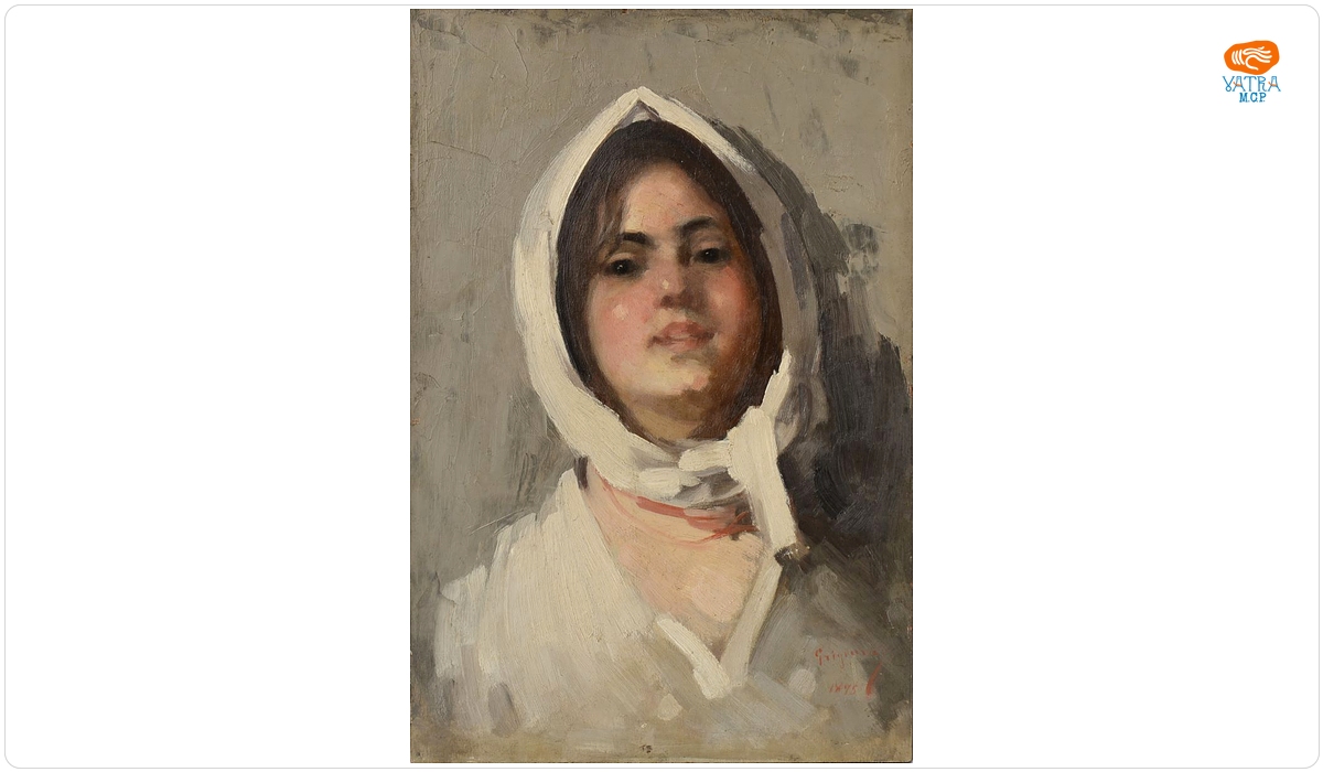 Portret de tânără cu basma