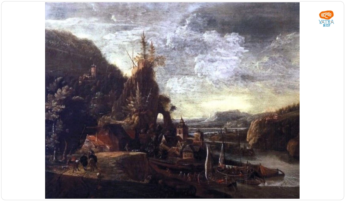 Herman Saftleven — Port la marginea unui râu