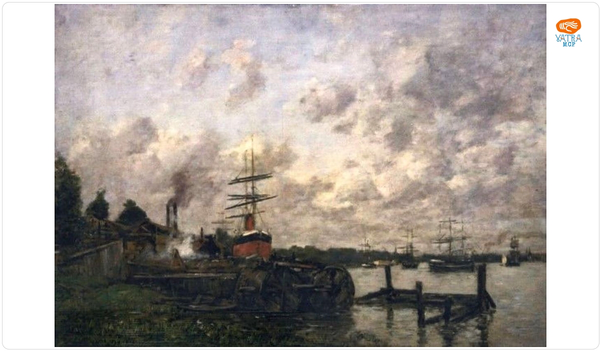 Eugène Louis Boudin — Bazinul de construcții din Bordeaux