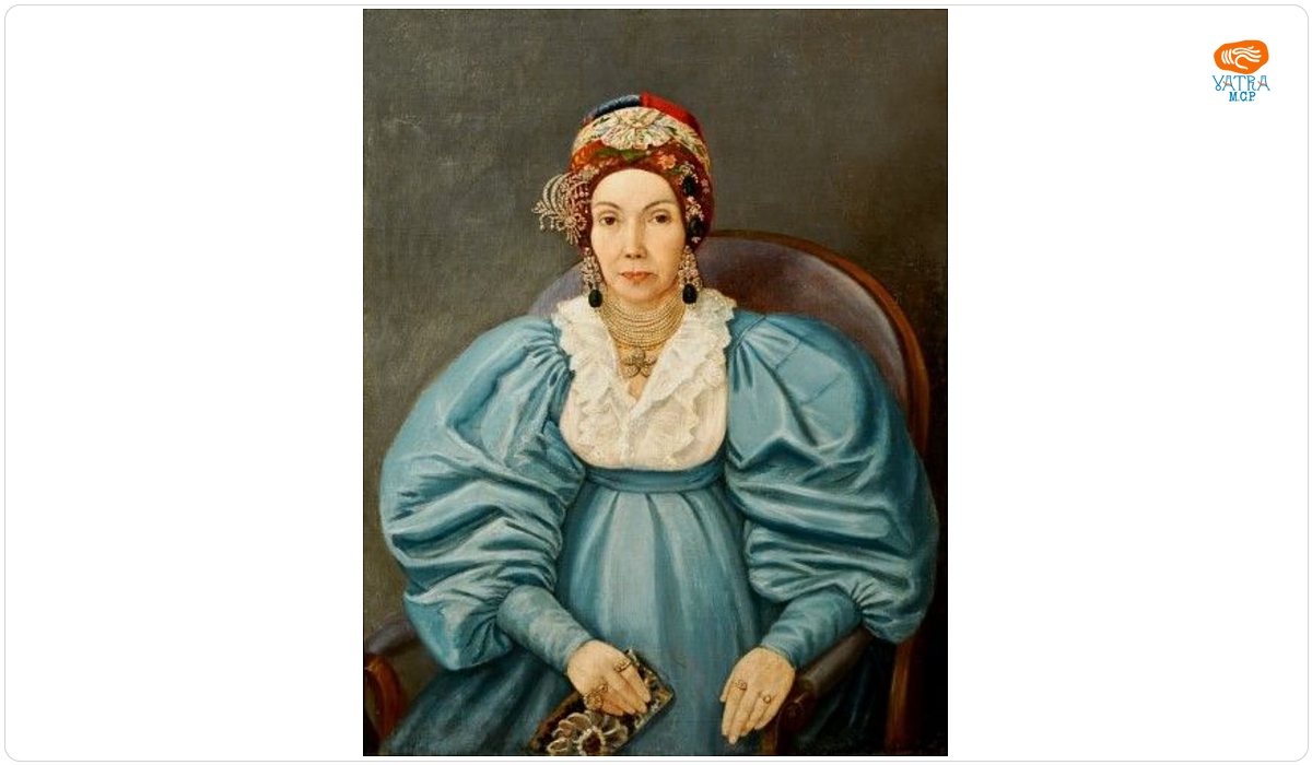 Portret de femeie în costum de epocă
