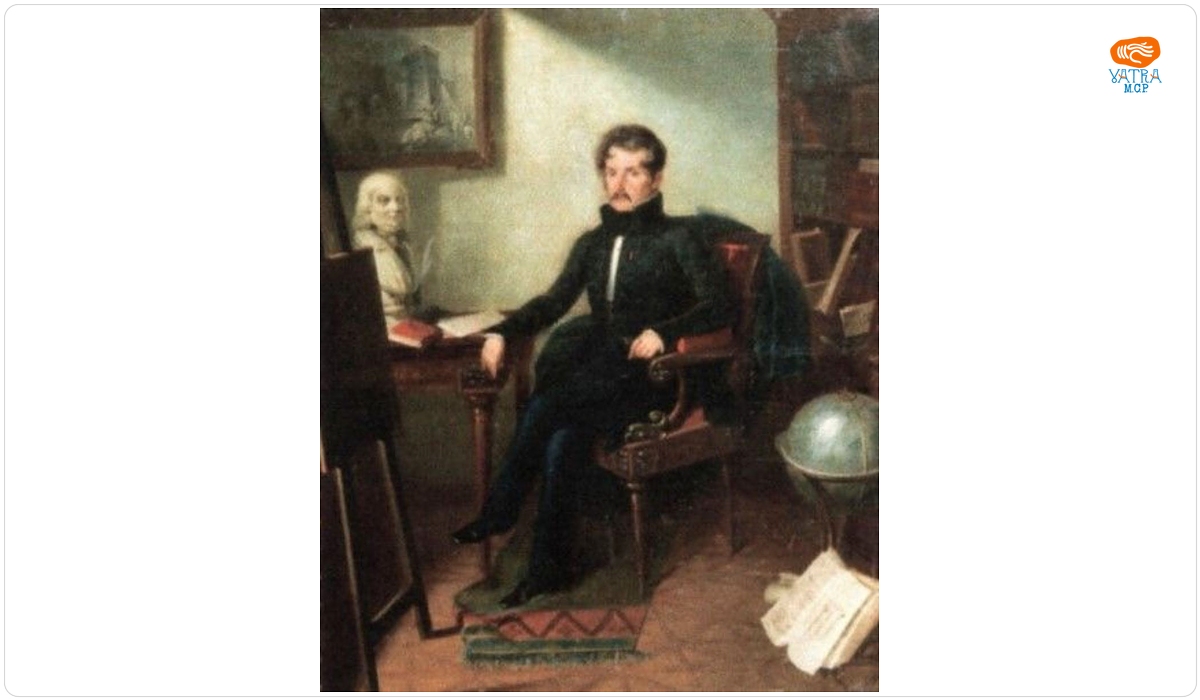 Giovanni Schiavoni — Portetul lui Gheorghe Asachi (Gheorghe Asachi în cabinetul de lucru)
