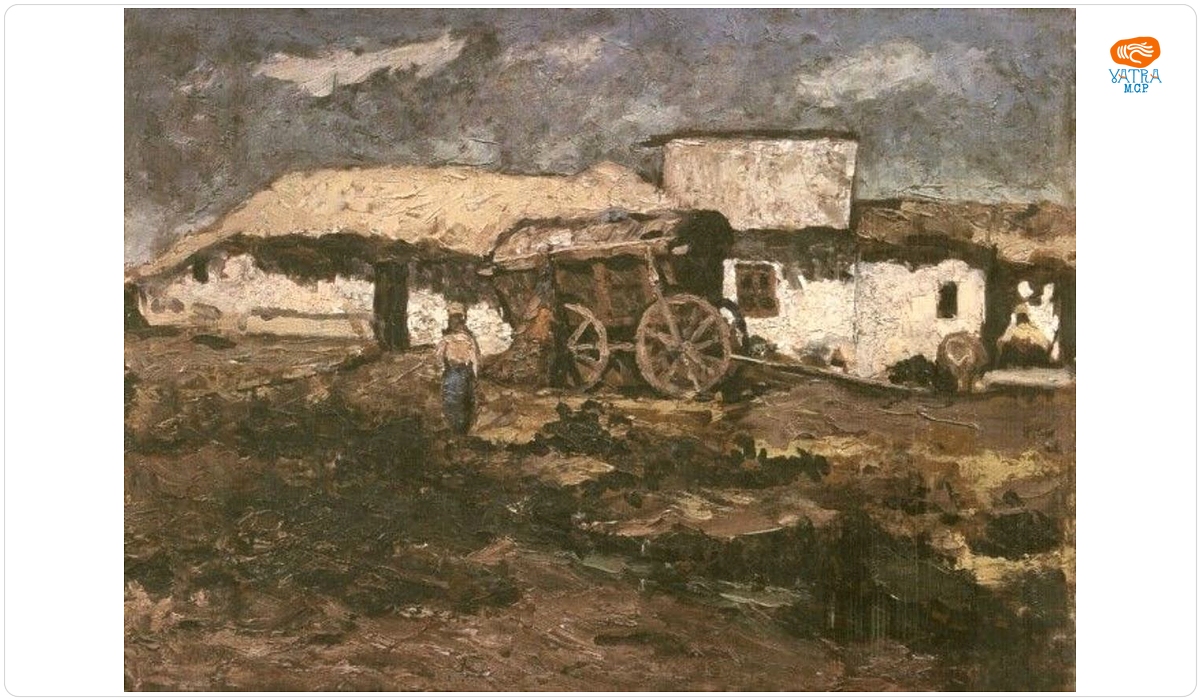Peisaj cu case