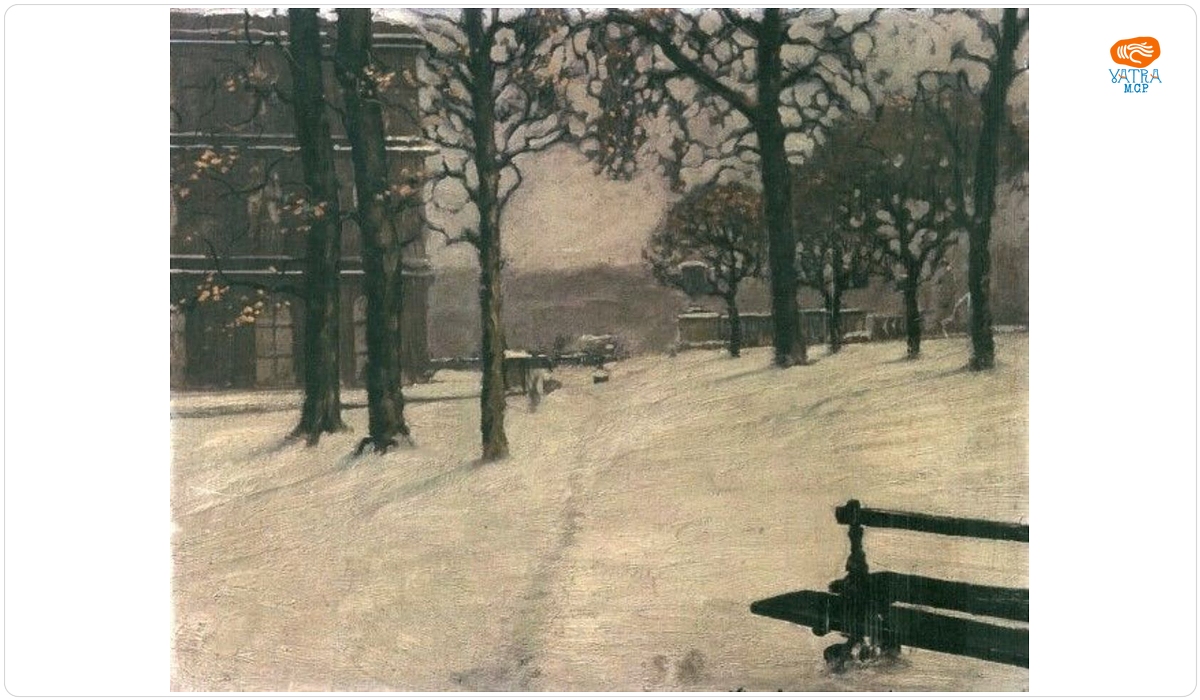Iarna în parc
