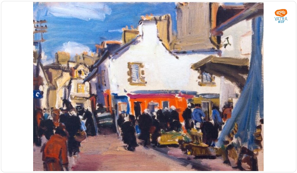 Arnold Max Wexler — Târg în Bretonia (Douarnenez)
