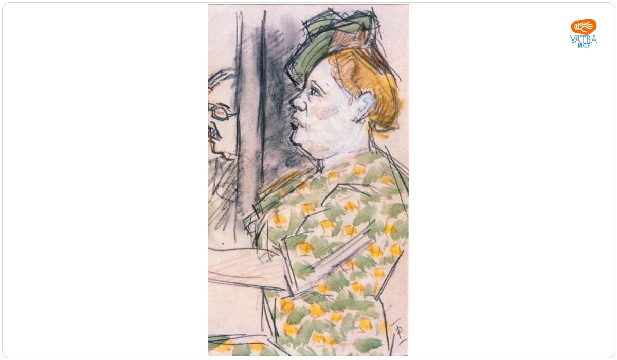 Portret de femeie din profil