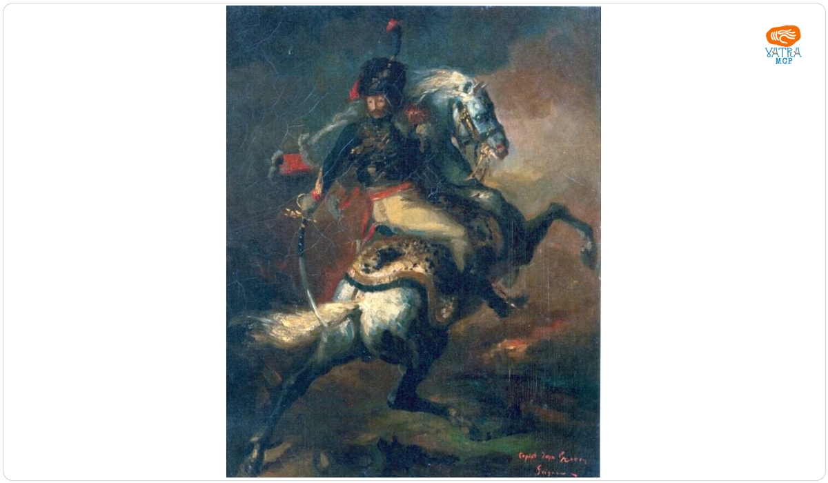 Ofițer de vânători călare (Copie după Gericault)