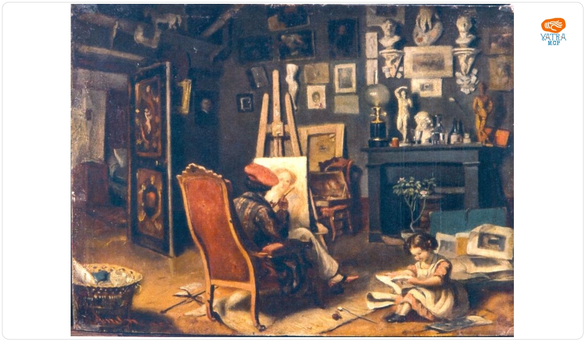 Primul atelier al pictorului la Paris