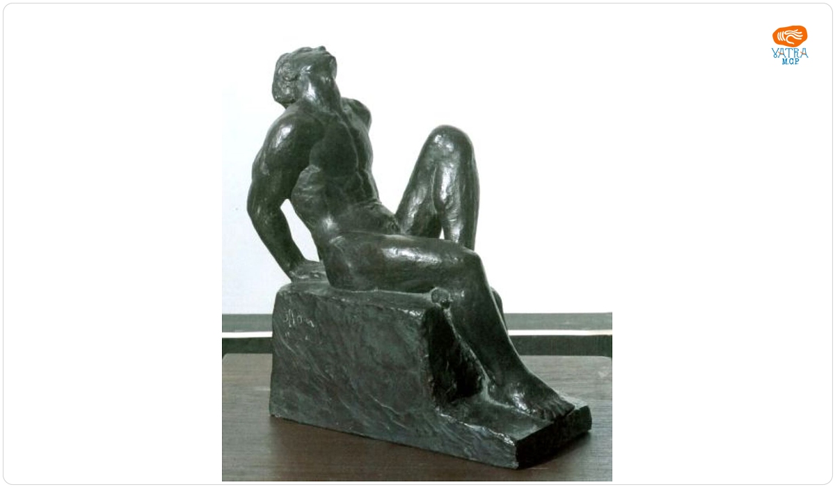 Oscar HAN — Nud - bărbat șezând