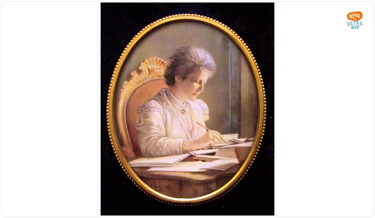 Johannes Zehngraf — Regina Elisabeta a României la masa de lucru
