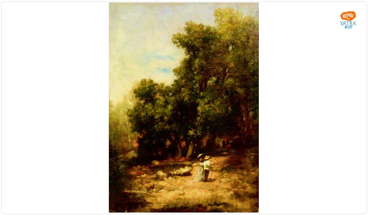 Intrare în pădurea Fontainebleau