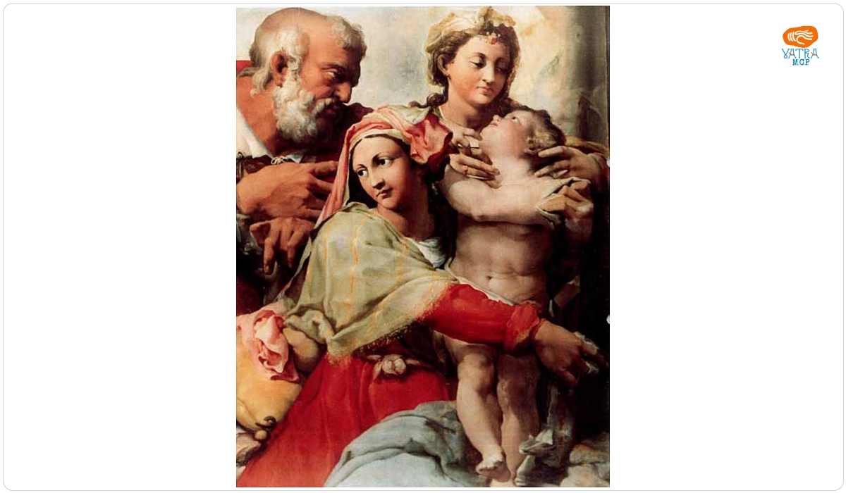 Bezzi, Giovani Francesco, zis Il Nosadella — Sfânta Familie cu Sfânta Ecaterina