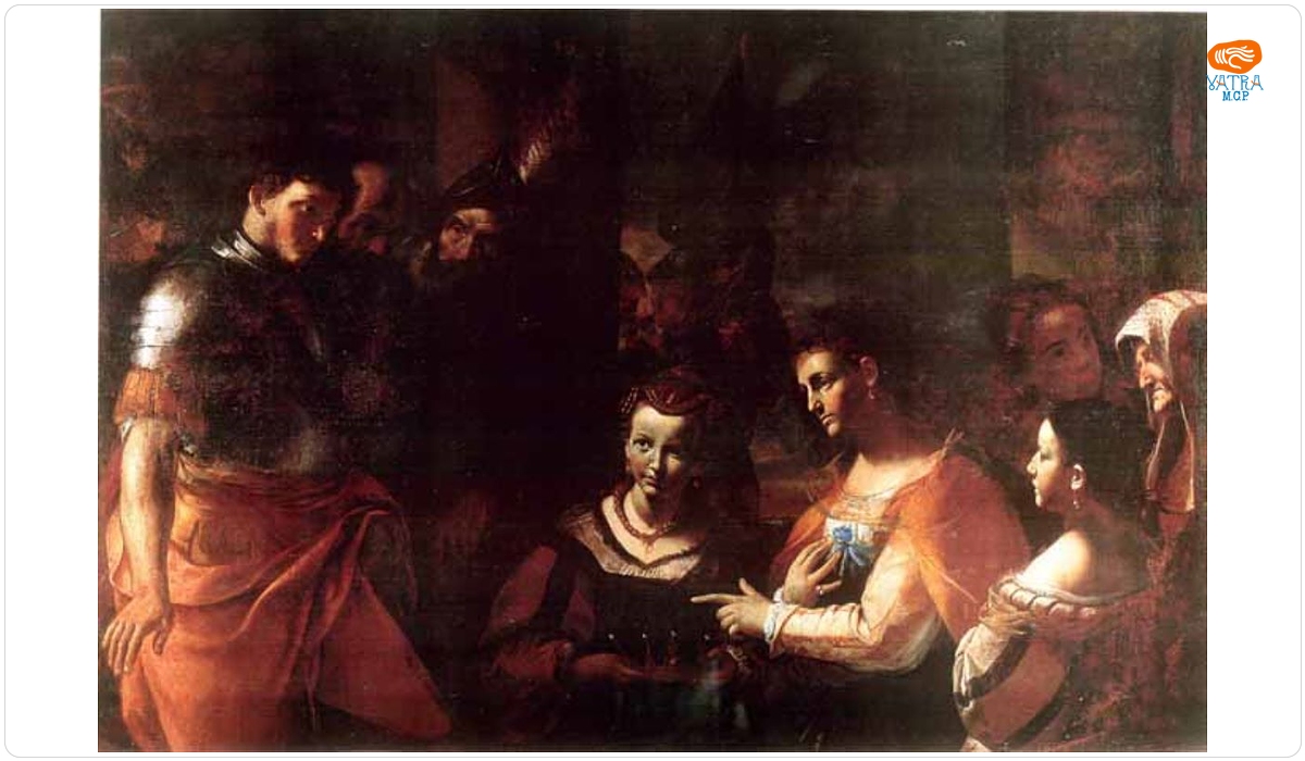 Familia lui Darius oferind coroana lui Alexandru cel Mare