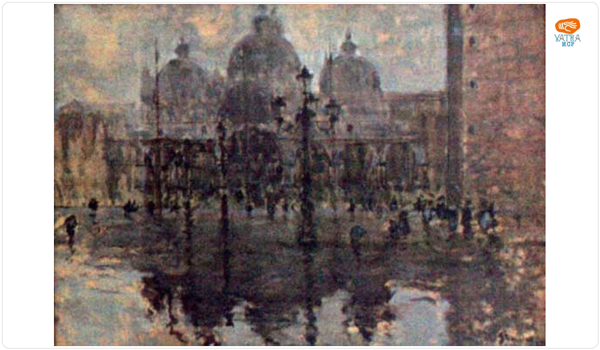 Piața San Marco pe ploaie