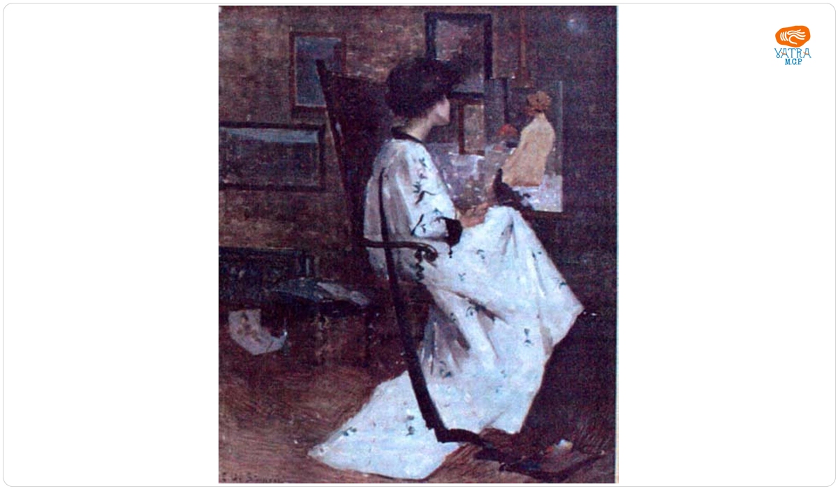 Femeie în atelier