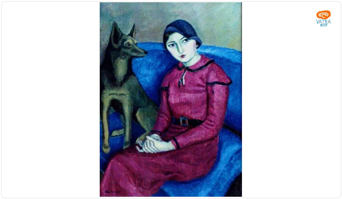 Tamara Nina Arbore — Portret de femeie cu câinele