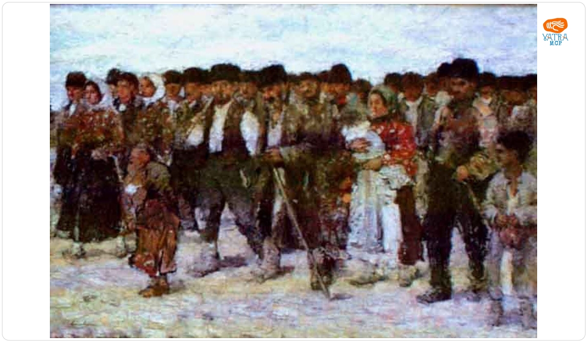 La împărțitul porumbului