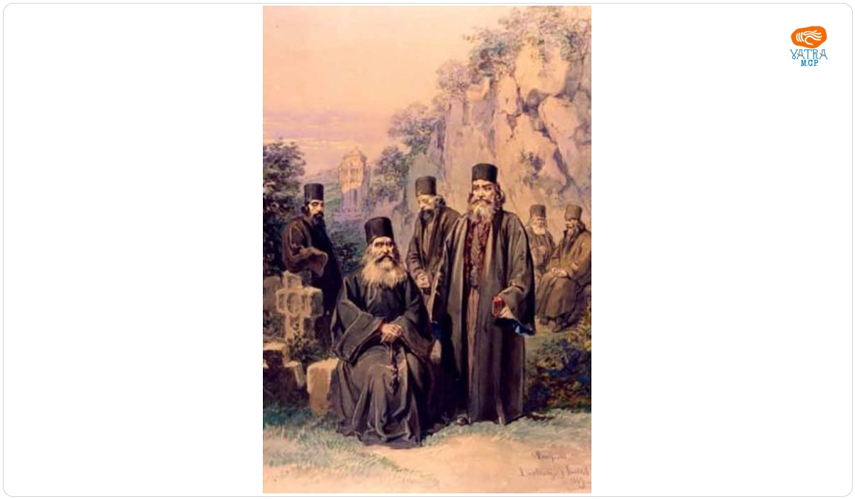 Călugări de la Mănăstirea Bistrița
