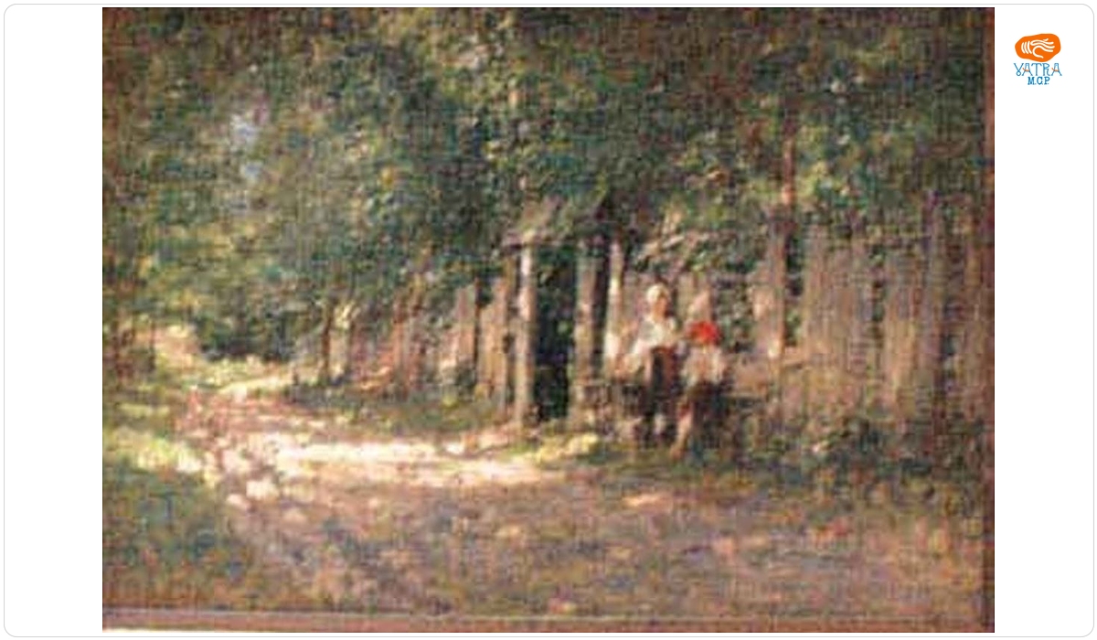 Nicolae Grigorescu — Fete lucrând la poartă