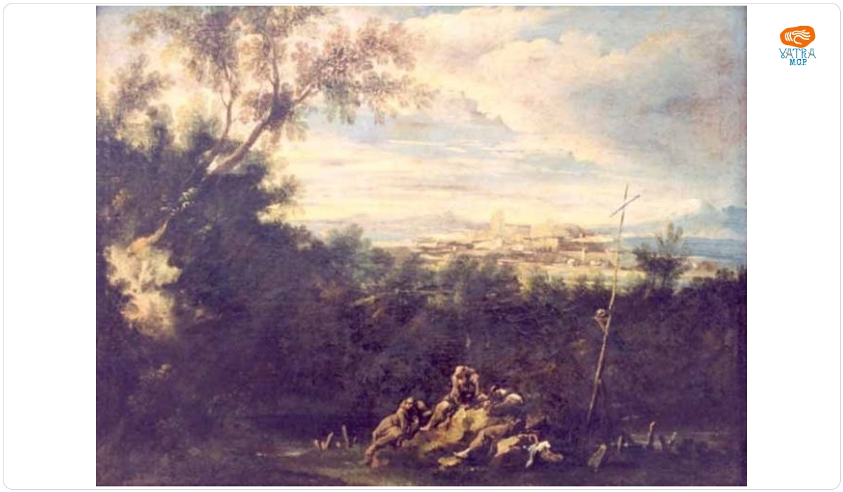 Magnasco, Alessandro; Peruzzini, Antonio Francesco — Călugări într-un peisaj