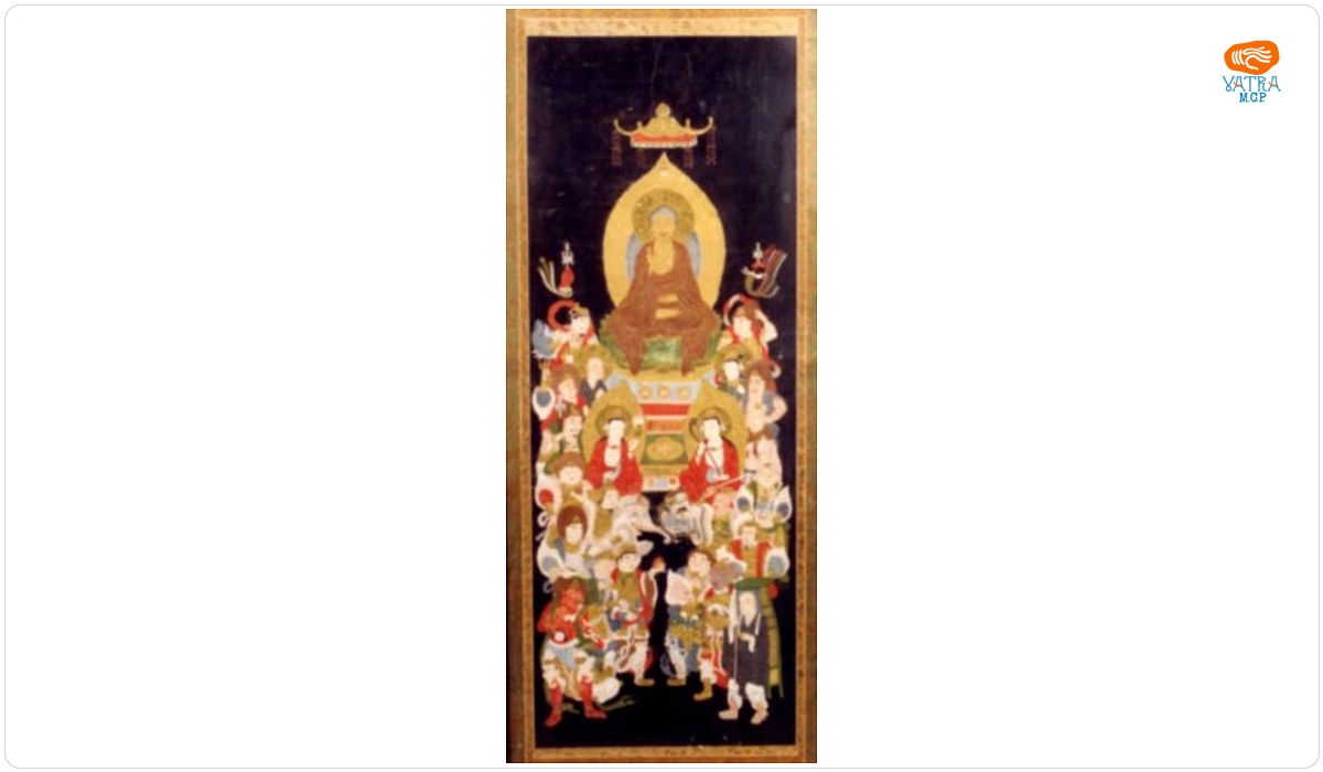 Triada buddhistă și cele 16 divinități
