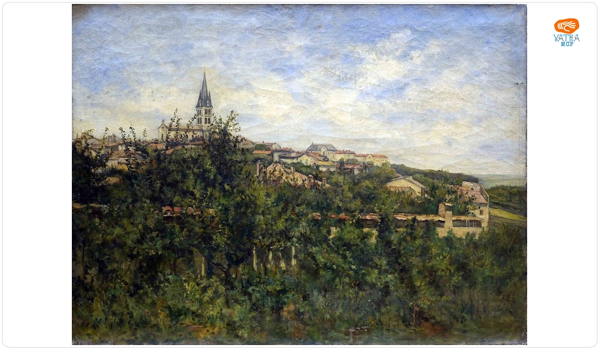 STANISLAS VICTOR ÉDOUARD LÉPINE (Caen, 1835 – Paris, 1892) — Oraș pe deal