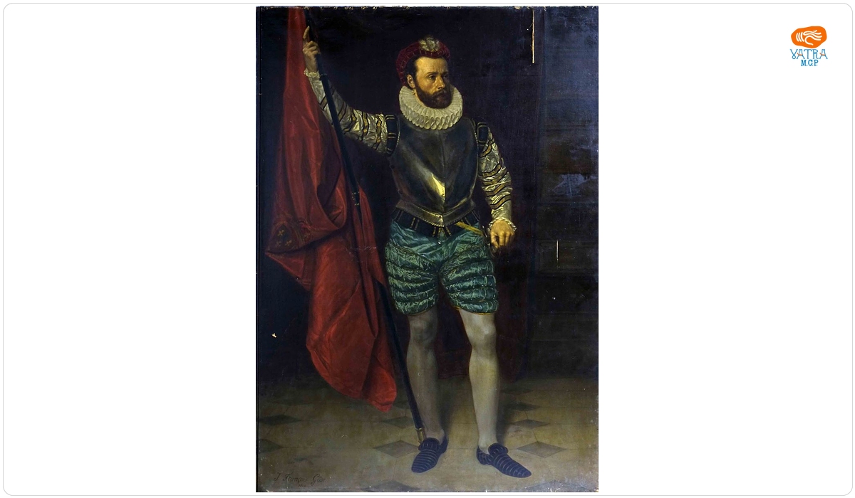 Stegar în costum din vremea lui Henric al III-lea