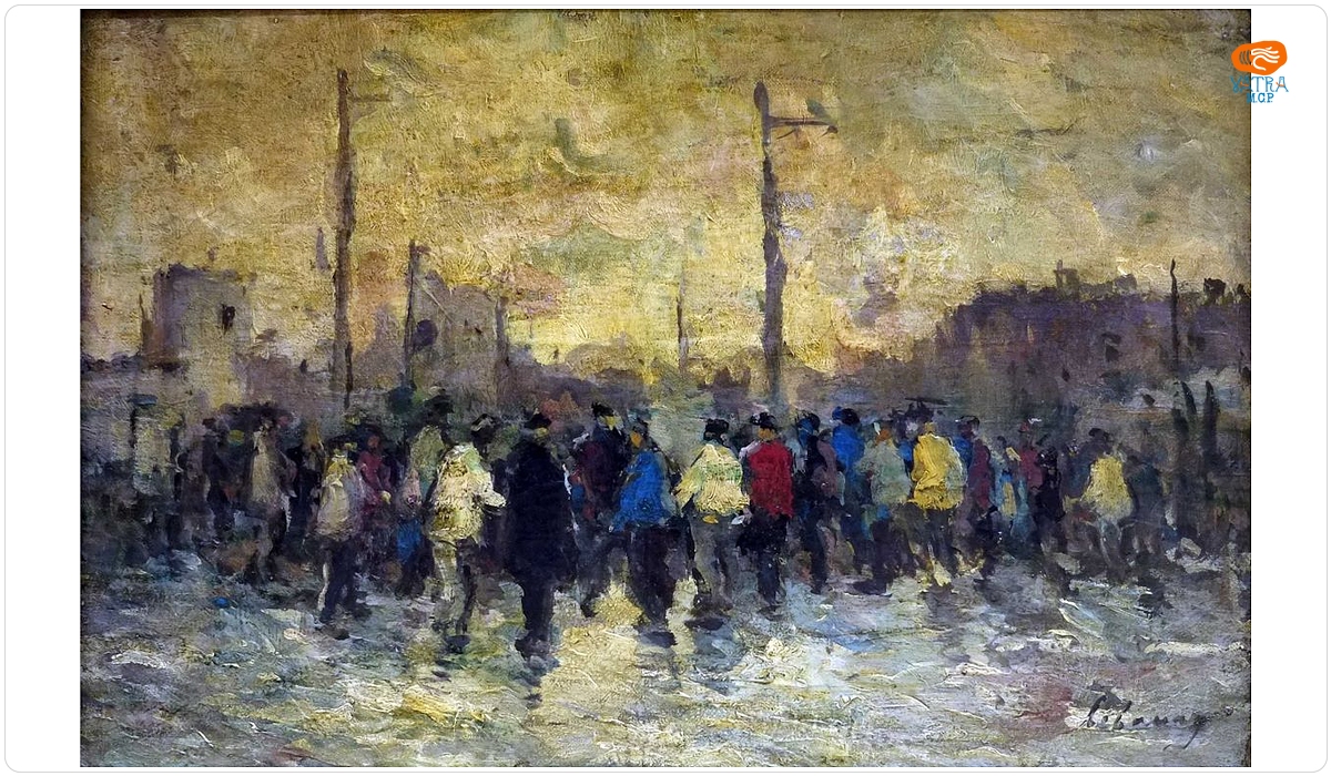 ALBERT LEBOURG (Montfrot-sur-Risle, 1849 – Rouen, 1928) — Piață