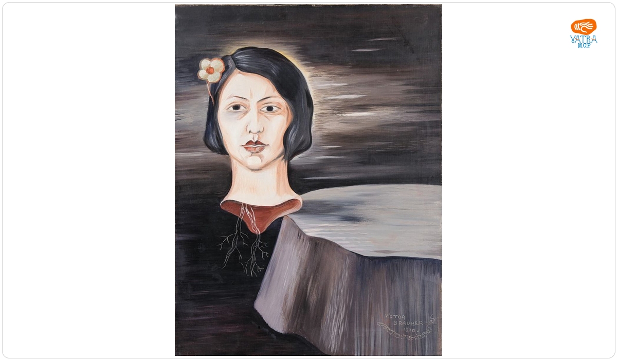 Victor Brauner — Fata și floarea (Portretul pictoriței Margareta Sterian)