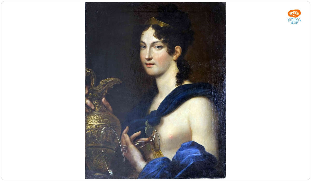 Portret androgin deghizat în Ganymede