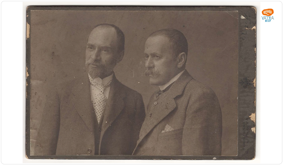 Atelier fotografic „C. Pietzner” — Fotografie reprezentându-i pe George Coșbuc și Ion Luca Caragiale